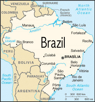 Map of Brazil